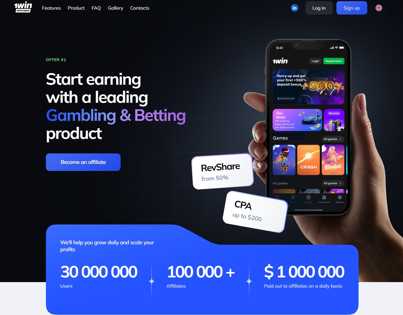 Program partnerski 1win