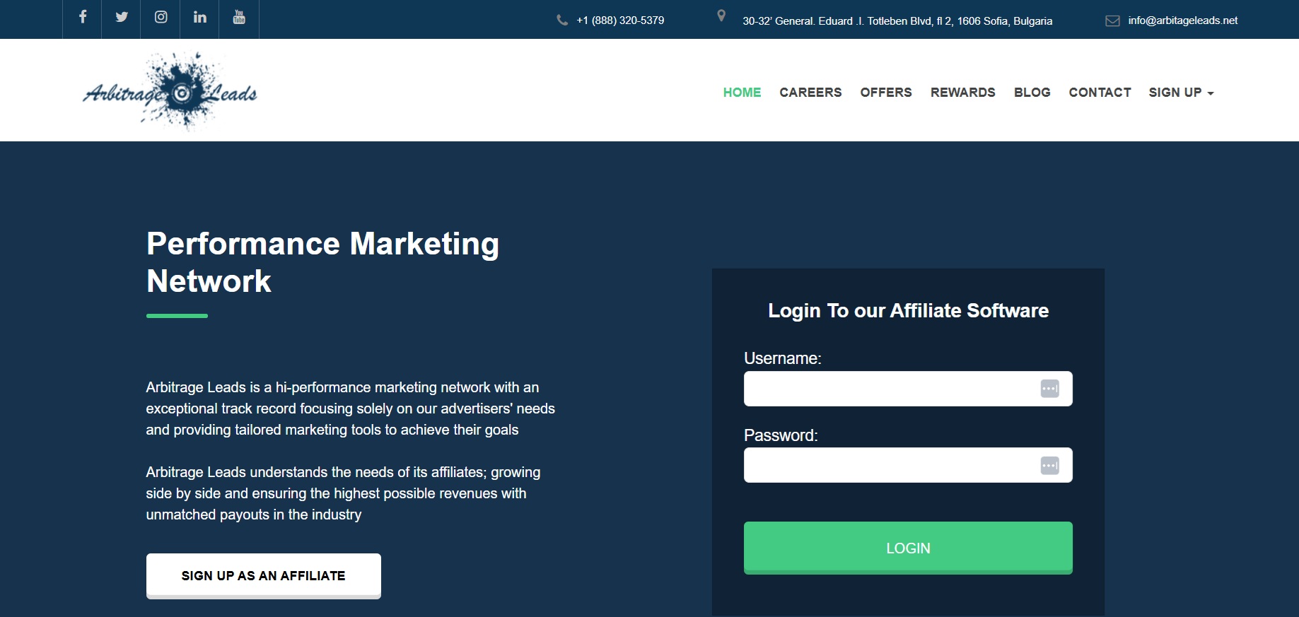 Program partnerski Arbitrage Leads