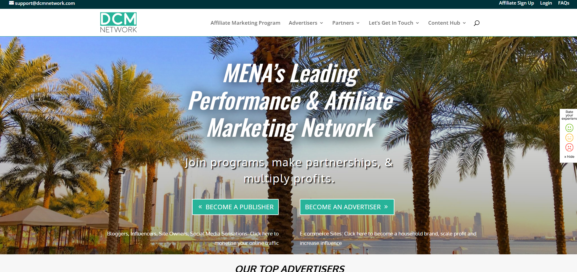 Program partnerski DCMnetwork