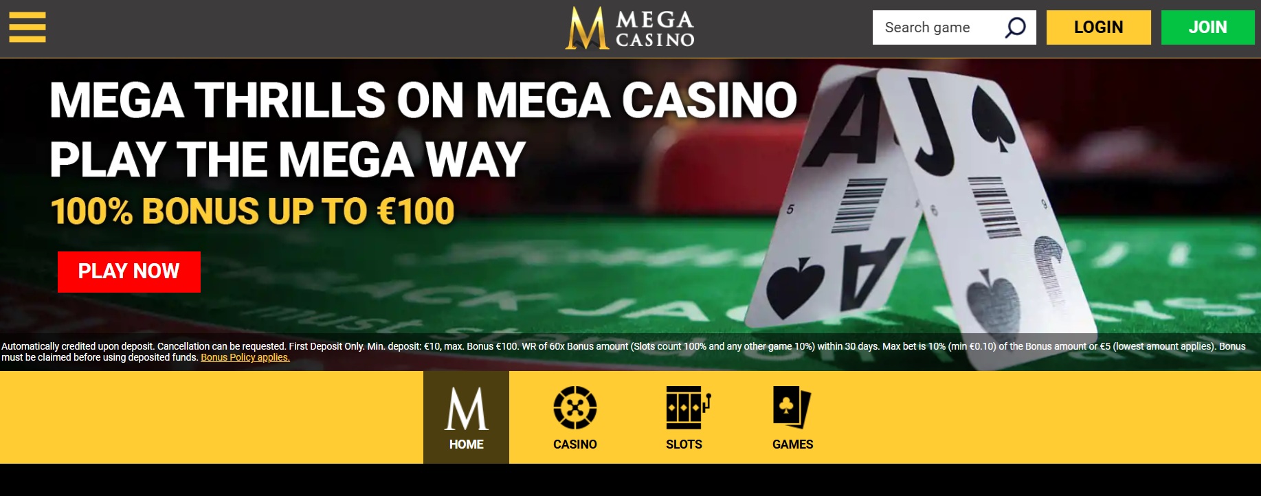 Program partnerski Mega Casino