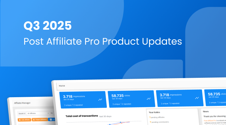 Aktualizacje produktu Post Affiliate Pro: III kwartał 2025