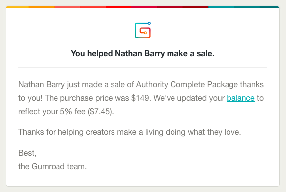 Wyskakujące powiadomienie o wygranej nagrodzie