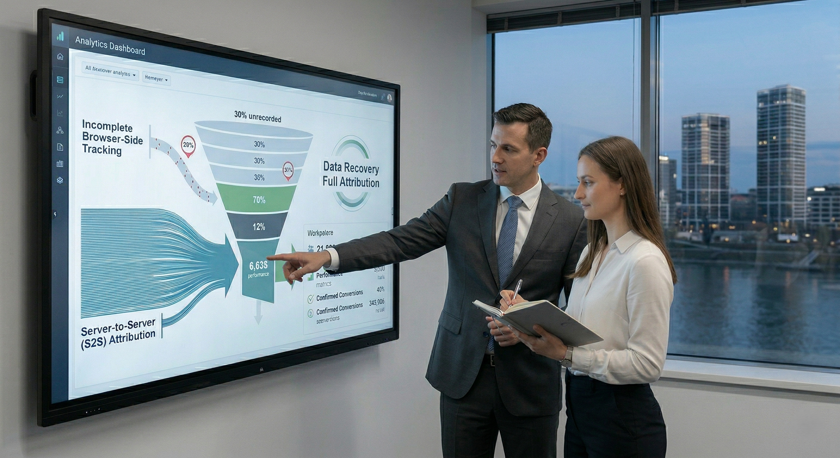 Zespół prezentujący architekturę śledzenia serwer-do-serwera