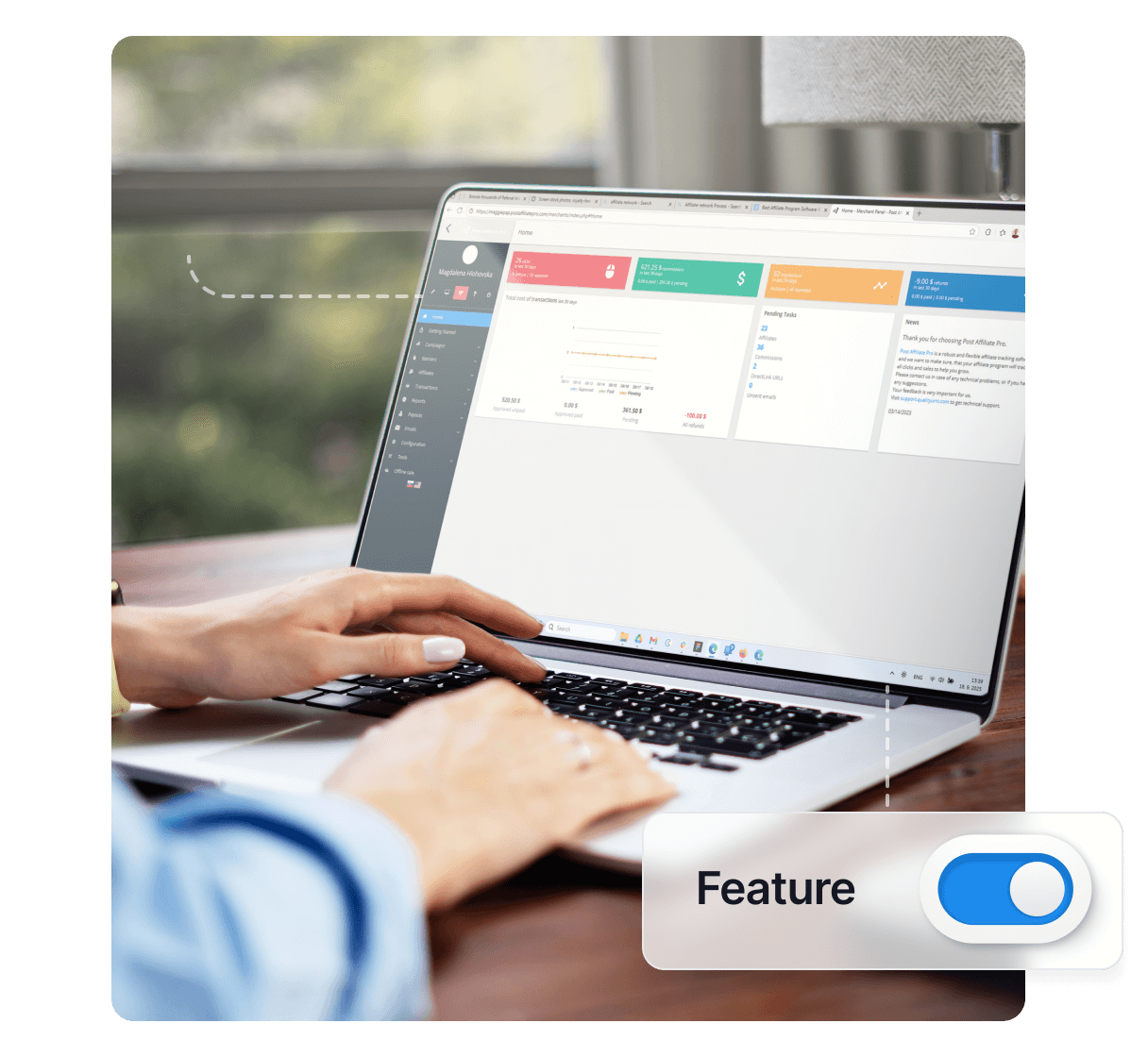 Funkcja raportu kampanii, banerów i partnerów
