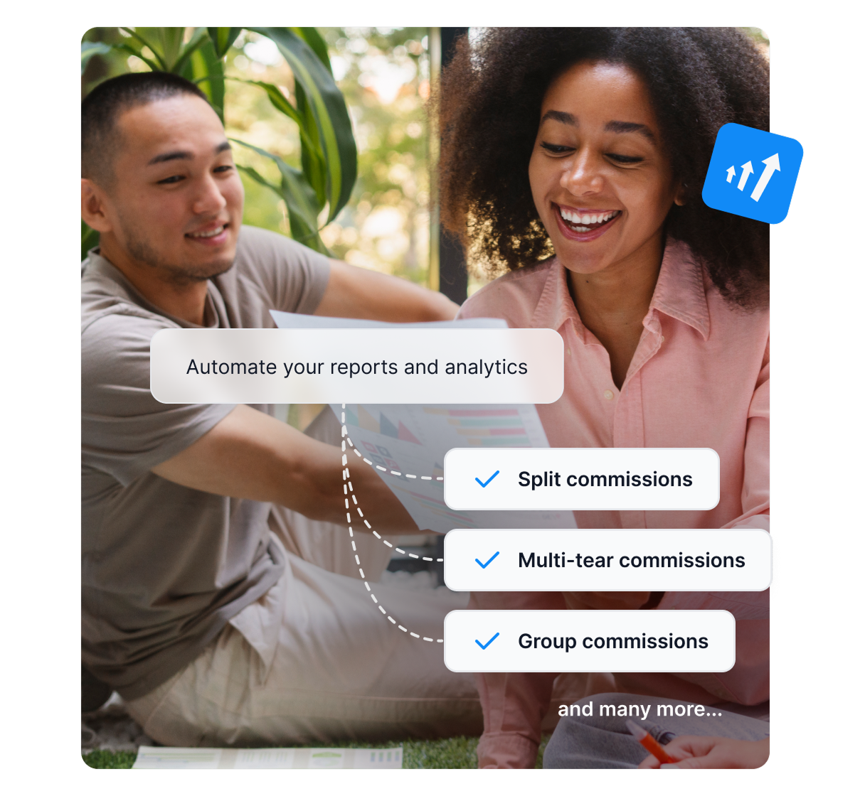 Infografika przedstawiająca obszary, w których Post Affiliate Pro może pomóc, takie jak identyfikacja odbiorców, tworzenie struktur prowizji i inne.