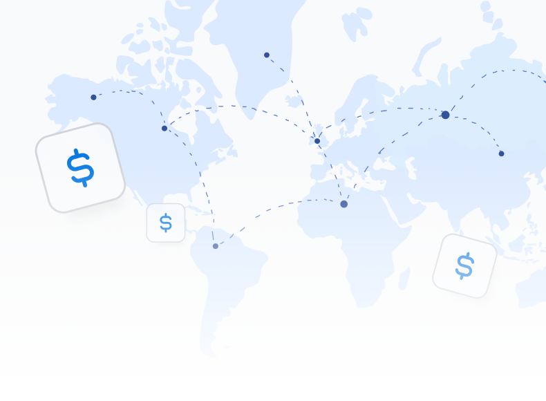 Mapa globalnego zasięgu pokazująca wsparcie wielojęzyczne i opcje wielu walut dla międzynarodowej ekspansji