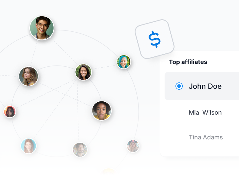 Struktura wielopoziomowych prowizji wizualizująca do 100 poziomów prowizji dla sprzedaży partnerów podrzędnych
