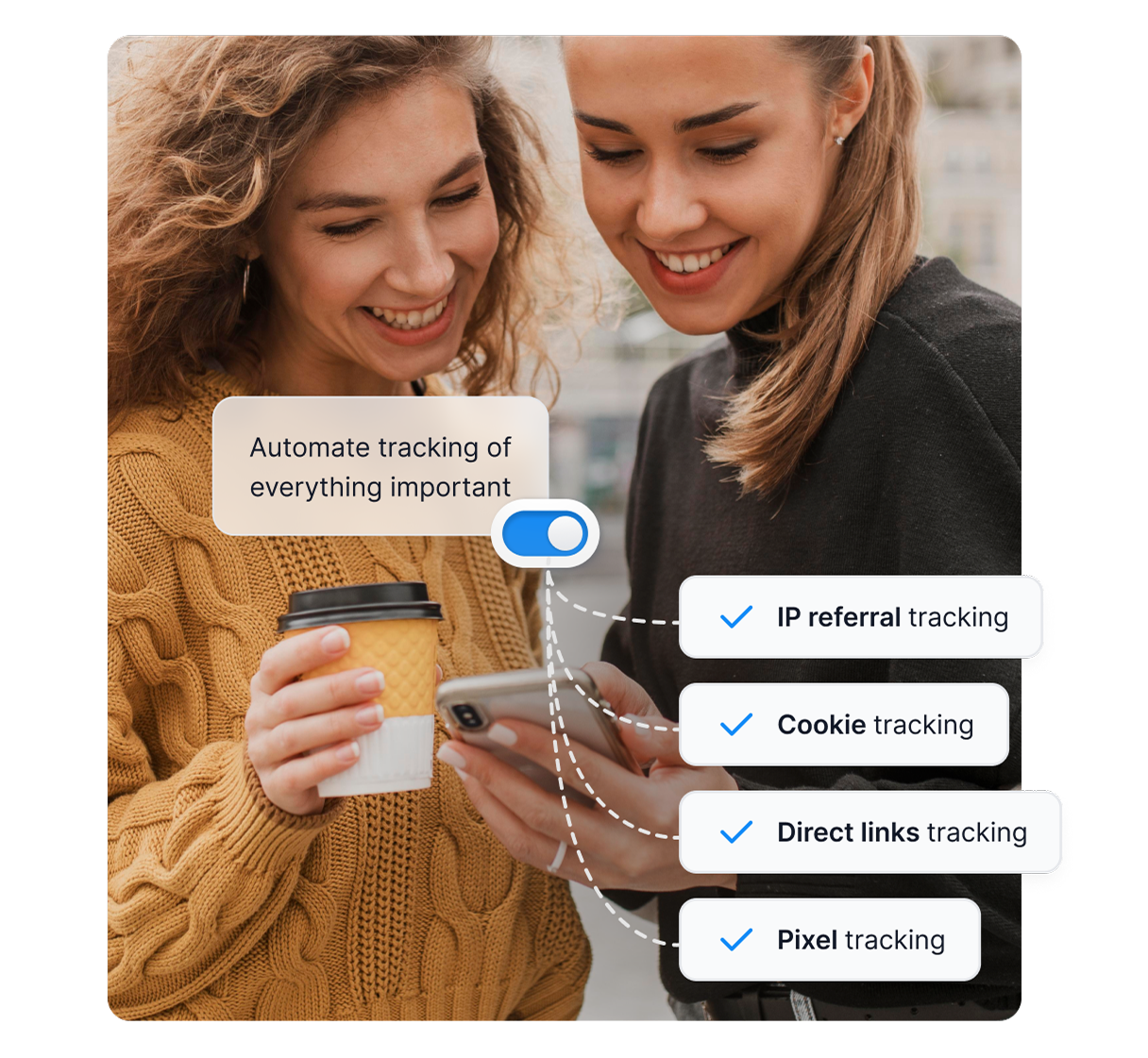 Infografika przedstawiająca obszary, w których Post Affiliate Pro może pomóc, takie jak identyfikacja odbiorców, tworzenie struktur prowizji i inne.