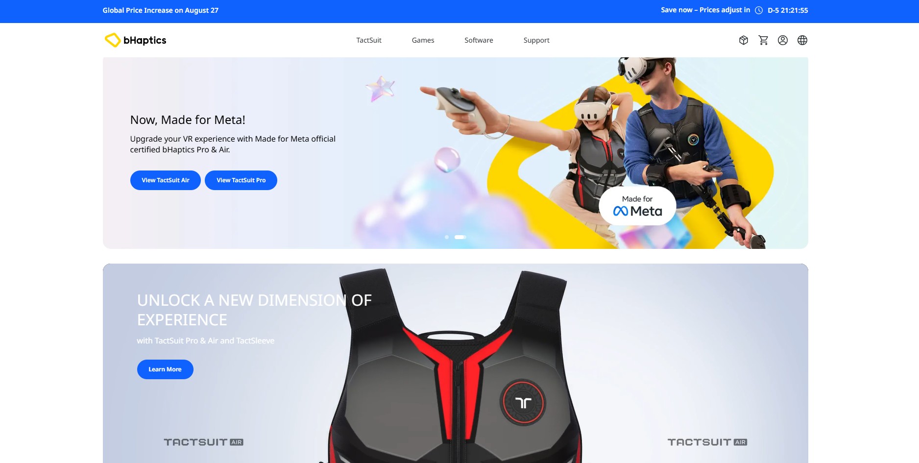 Program partnerski bHaptics