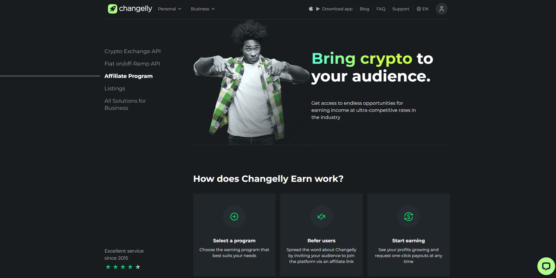 Program partnerski Changelly