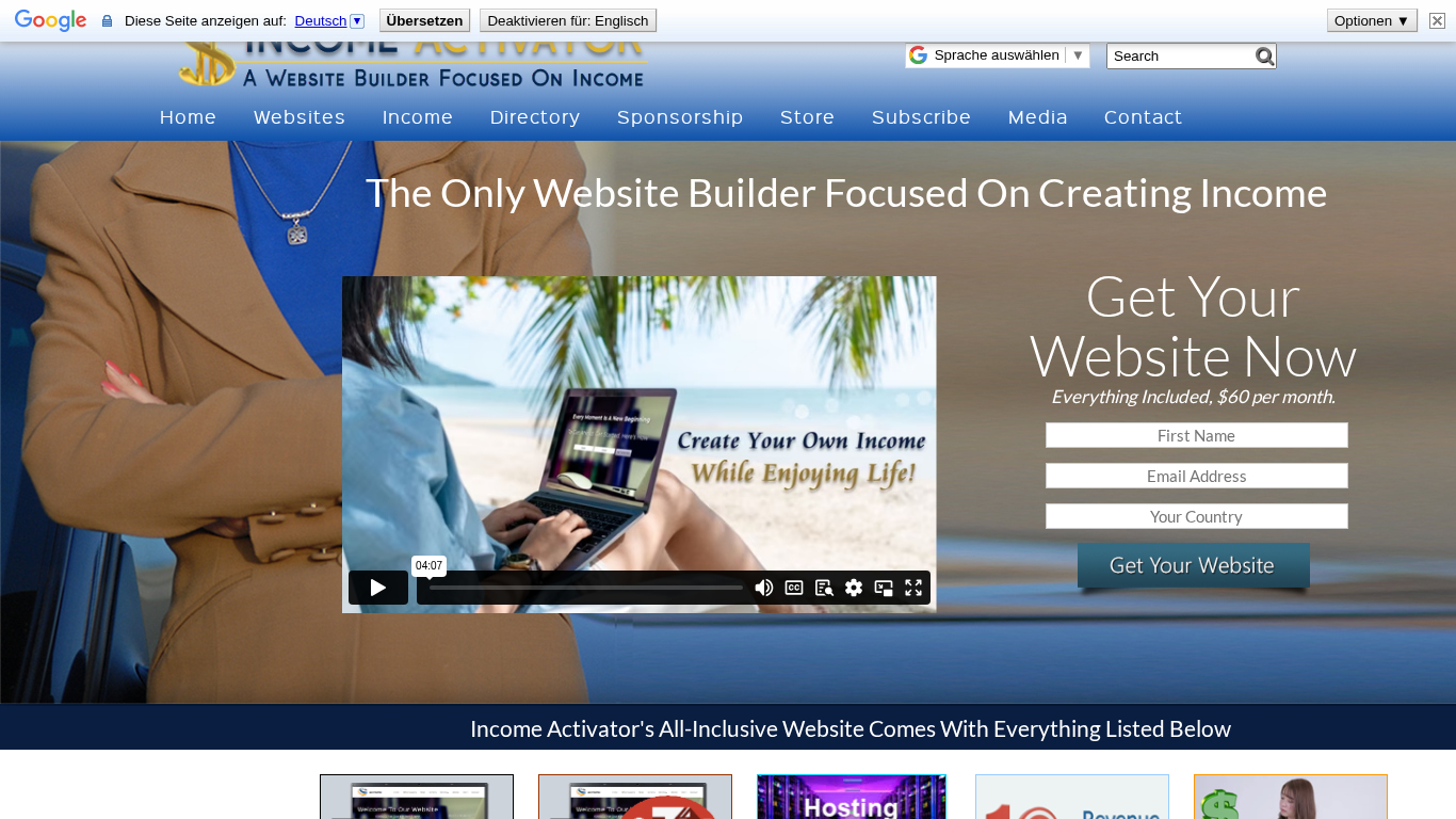 Program partnerski Income Activator