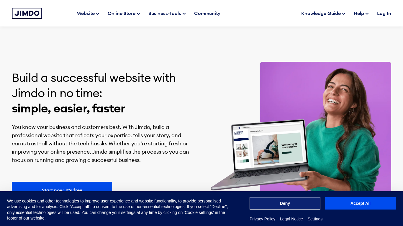 Program partnerski Jimdo