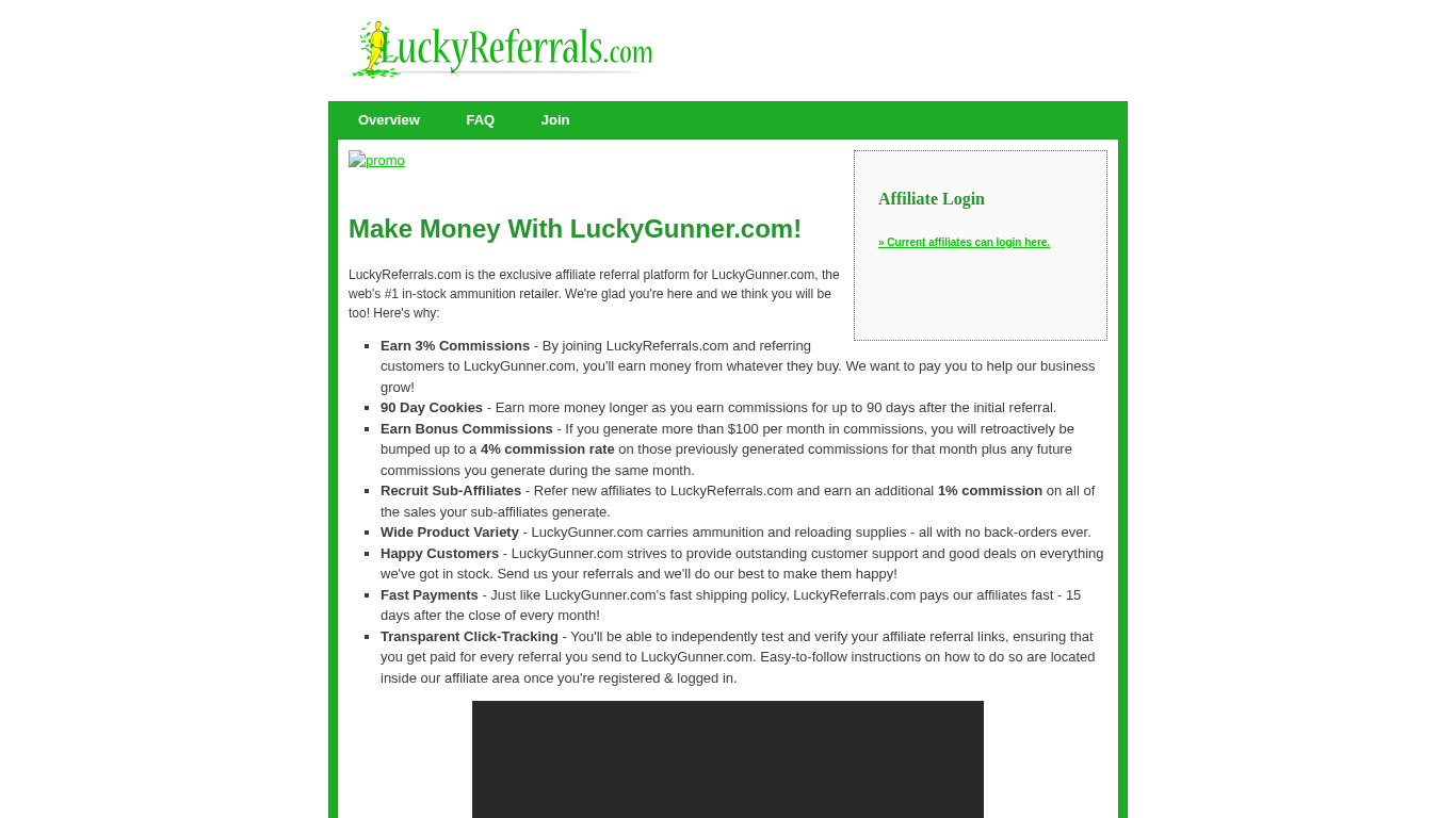 Program partnerski LuckyReferrals