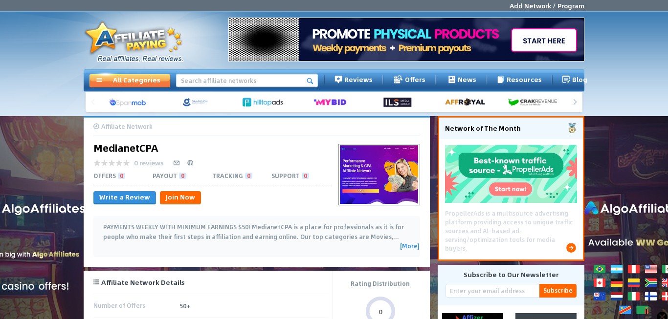 Program partnerski MedianetCPA