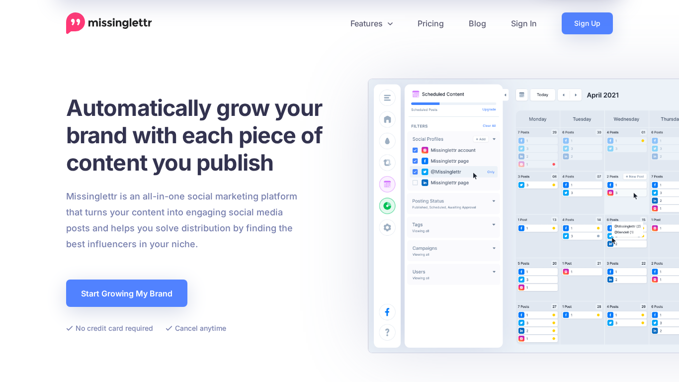 Program partnerski Missinglettr