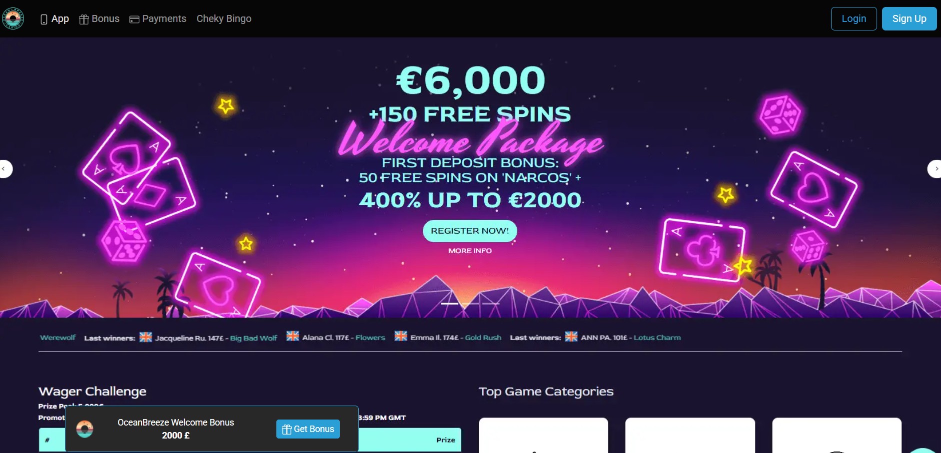 Program partnerski OceanBreeze Casino