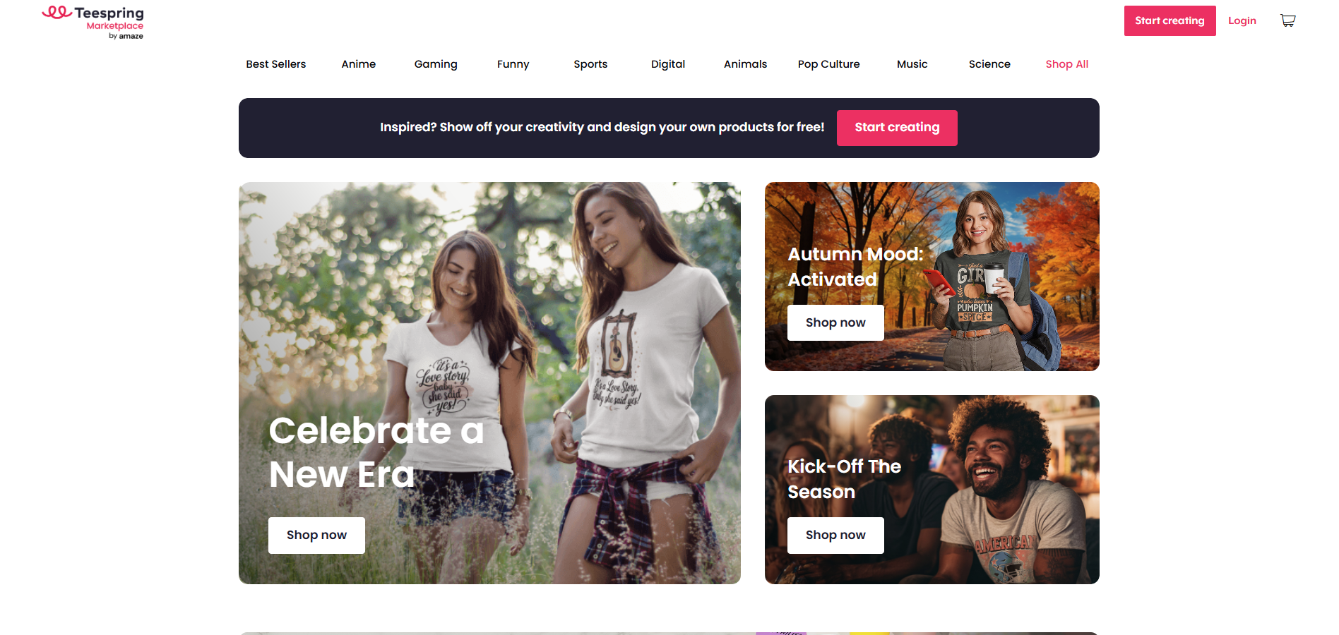 Program partnerski Teespring