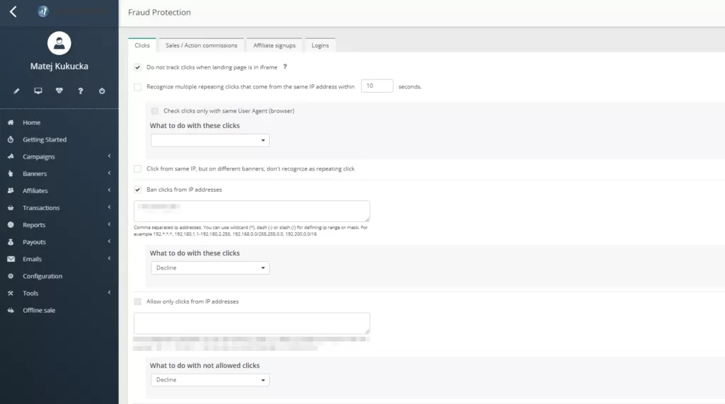Grafika przedstawiająca konfigurację ochrony przed oszustwami w Post Affiliate Pro.
