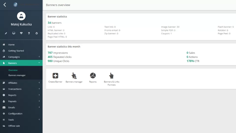 Przegląd materiałów promocyjnych Post Affiliate Pro.