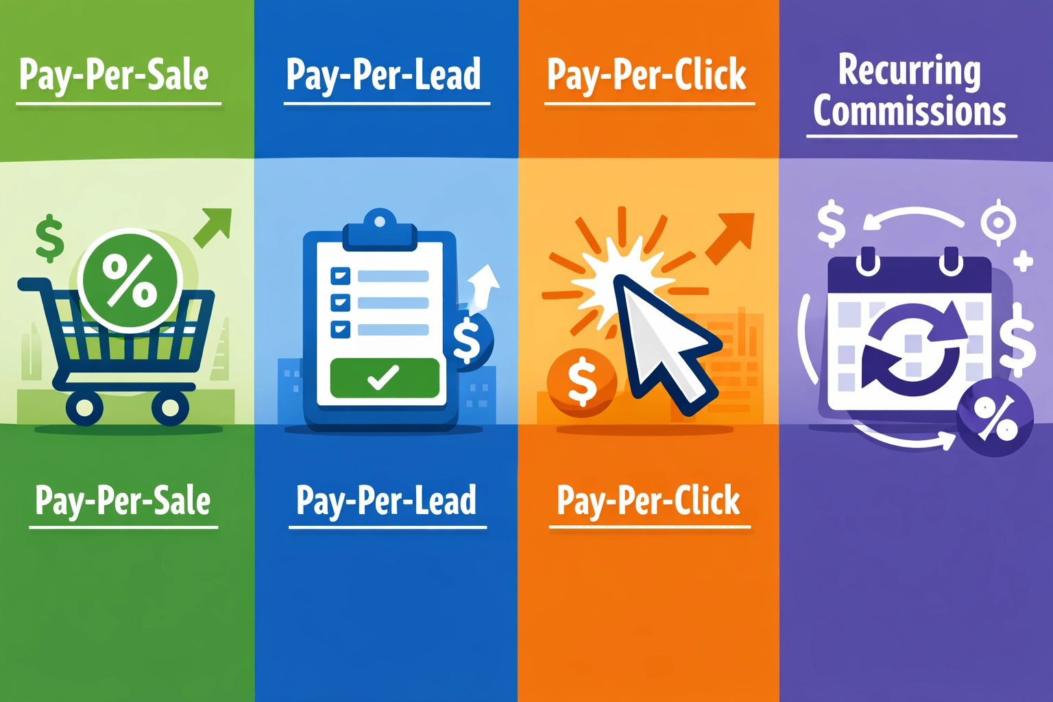 Porównanie struktur prowizji afiliacyjnych – PPS, PPL, PPC, prowizje cykliczne