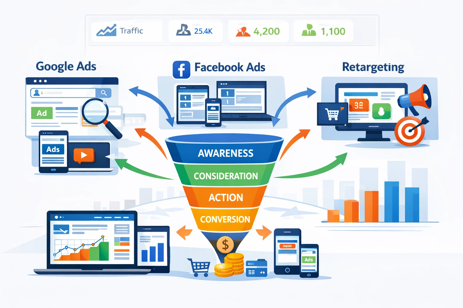 Strategia marketingu cyfrowego z wieloma kanałami