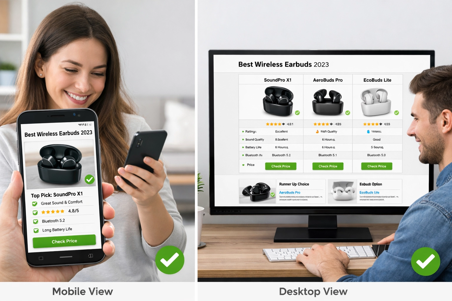 Porównanie doświadczenia użytkownika na mobile i desktop w witrynach afiliacyjnych