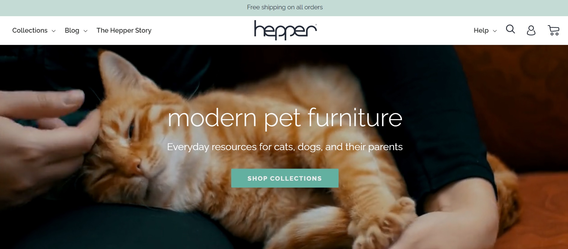 Zrzut ekranu strony Hepper