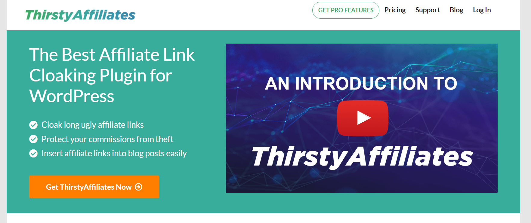 Thirsty Affiliates homepage
