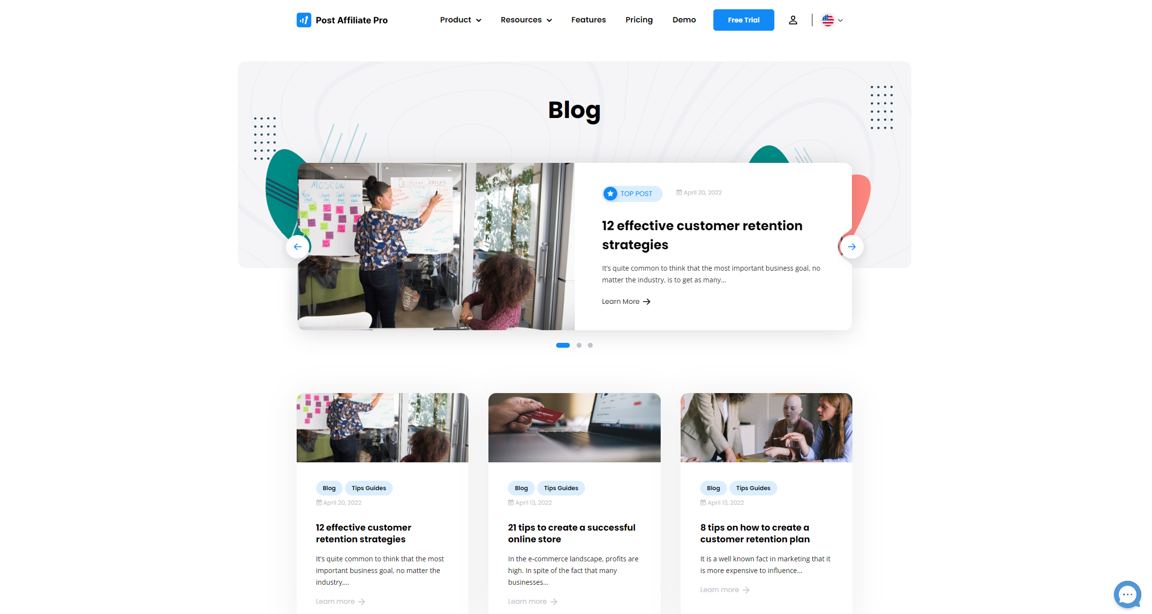 Post Affiliate Pro - wyróżnione wpisy blogowe