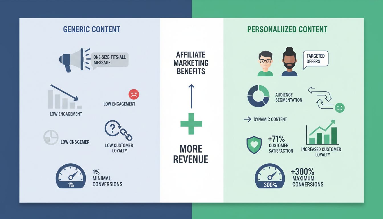 Porównanie korzyści z personalizacji treści: marketing ogólny vs personalizowany z metrykami konwersji