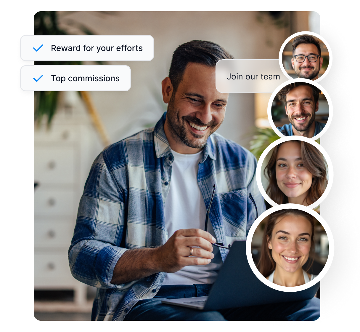 Infografika pokazująca, w jakich obszarach Post Affiliate Pro może Ci pomóc, m.in. identyfikacja odbiorców, tworzenie struktur prowizji i wiele innych.